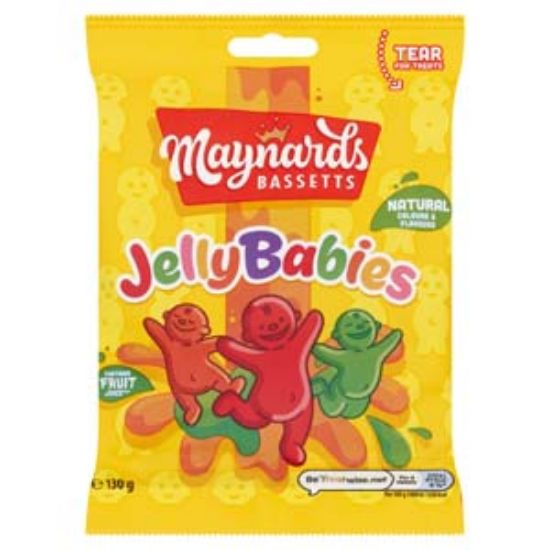 Picture of Bags Jelly Babies Maynard Bass 130g x10